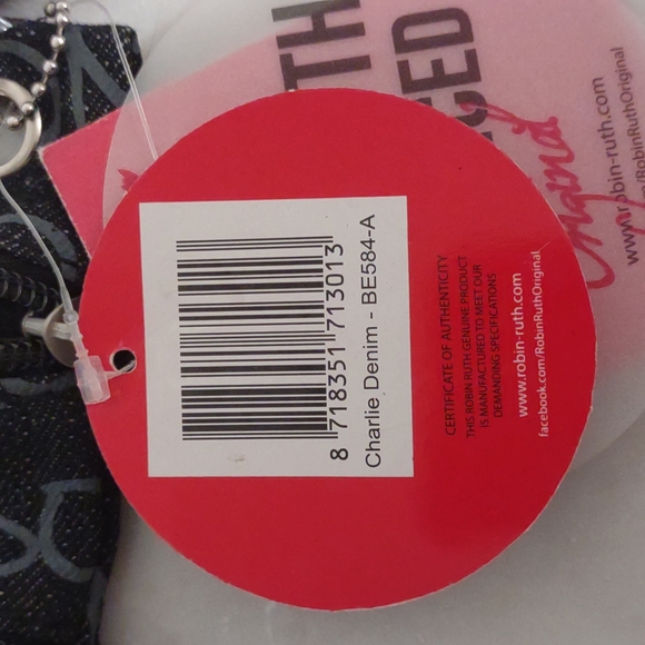 FREE w/ Bundle Robin Ruth Grey Charlie Denim London Travel Bag New with Tags - Picture 8 of 13